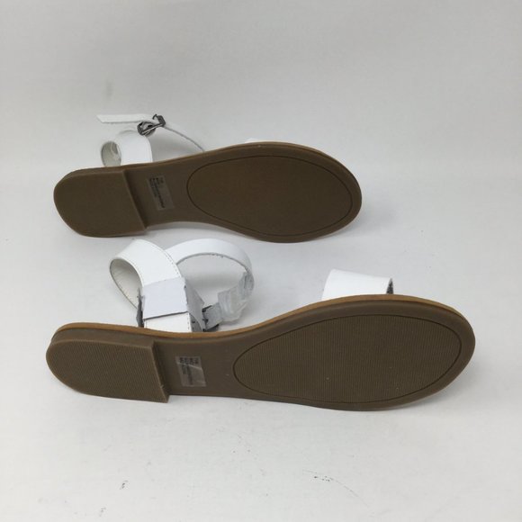 Women's Rampage Open Toe Ankle Strap Sandals, White MACI size 7.5M - Picture 6 of 10